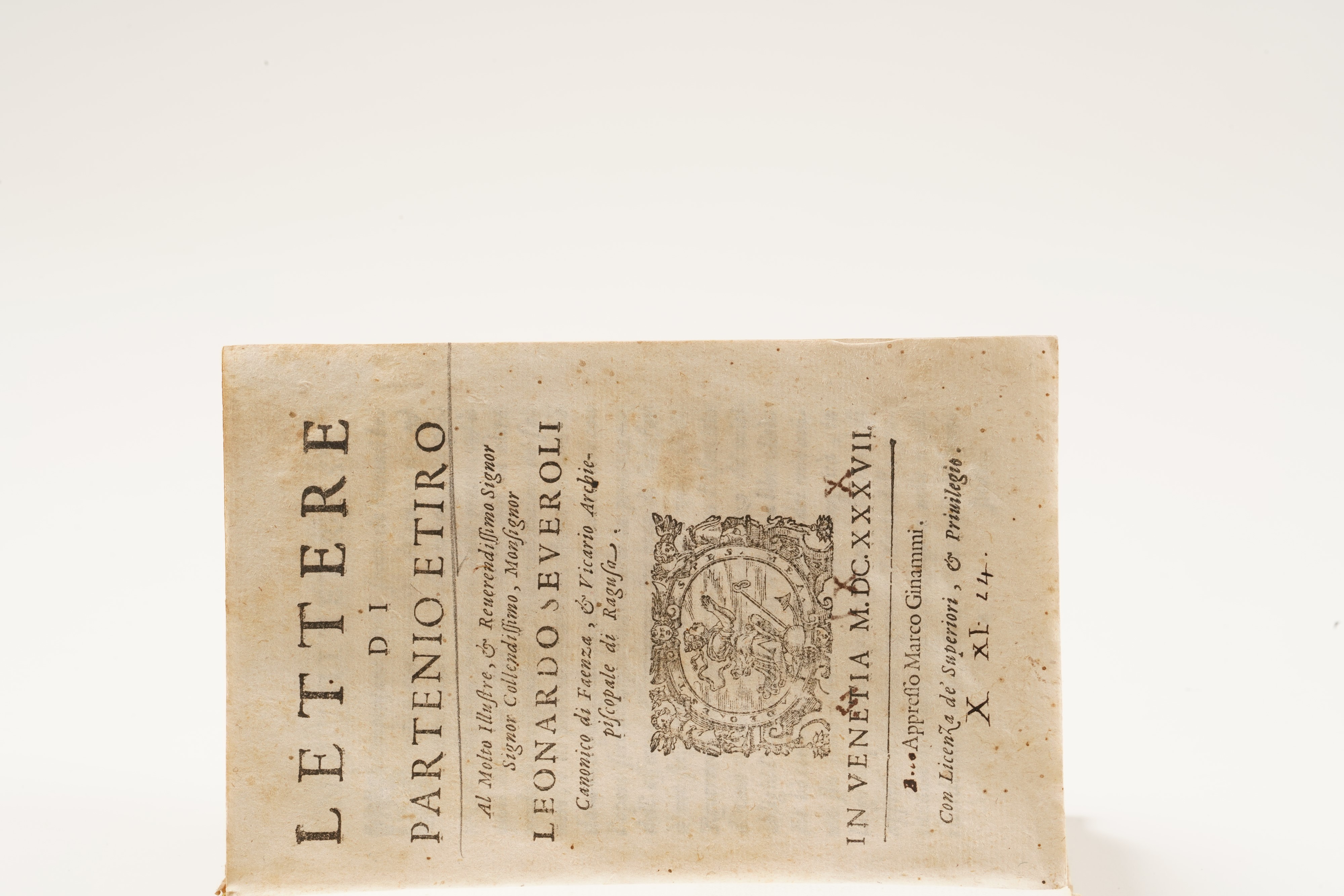 Battista Lalli Egloghe Et Ultime Poesie del Lalli... Roma, 1638
