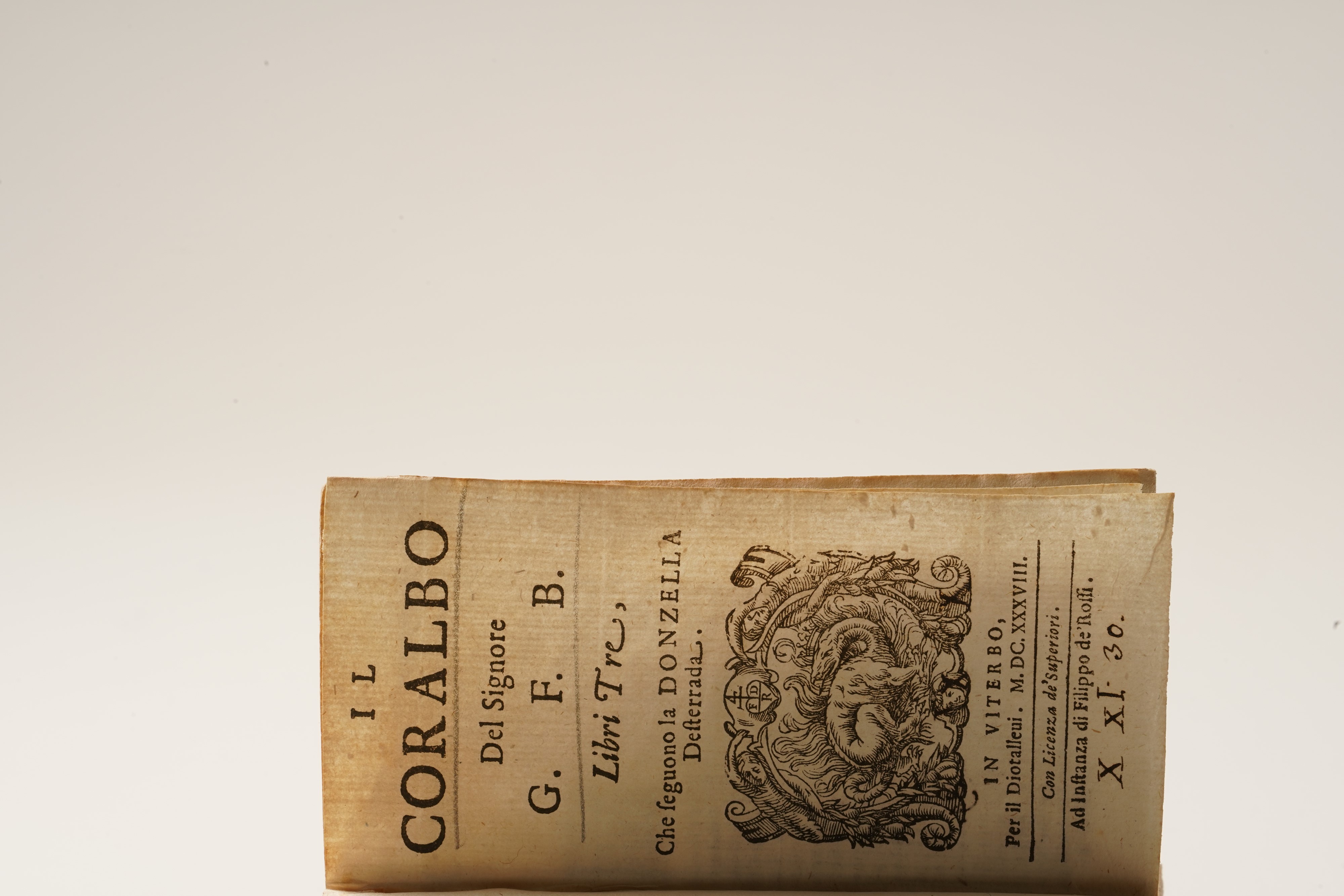 Battista Lalli Egloghe Et Ultime Poesie del Lalli... Roma, 1638