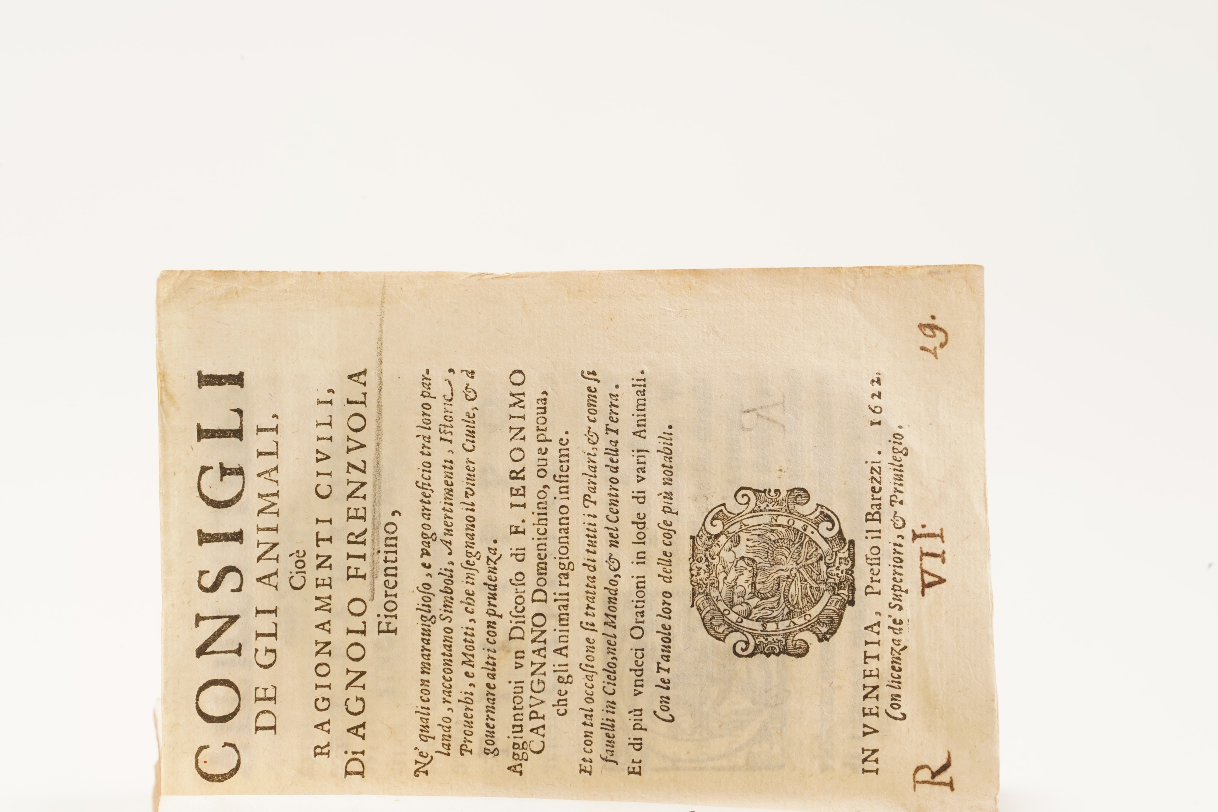 Federico Troilli Trattenimenti Virtuosi... Ancona, 1667