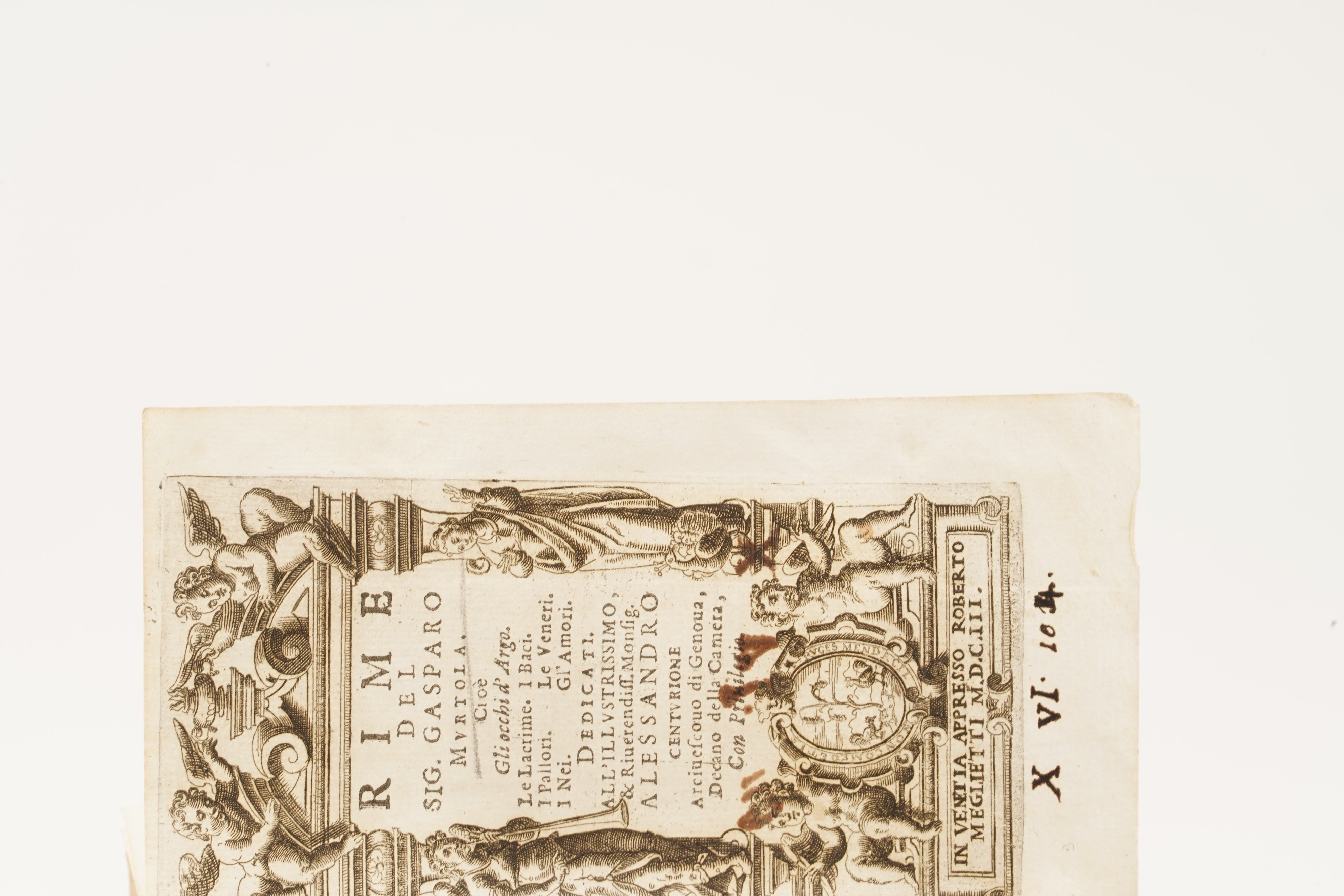 Gasparo Murtola Rime... Venezia, 1603