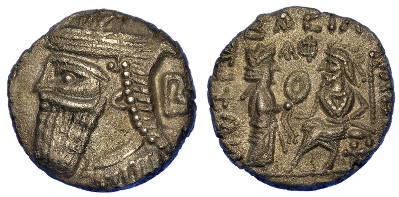 PARTHIA - ARSACIDI. VOLOGASES IV, 147-191. Tetradracma.  - Auction Numismatics - Cambi Casa d'Aste