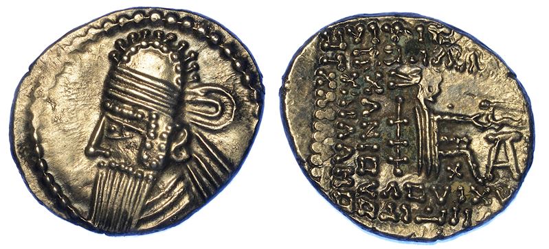PARTHIA - ARSACIDI. VOLOGASES IV, 147-191. Dracma.  - Auction Numismatics - Cambi Casa d'Aste