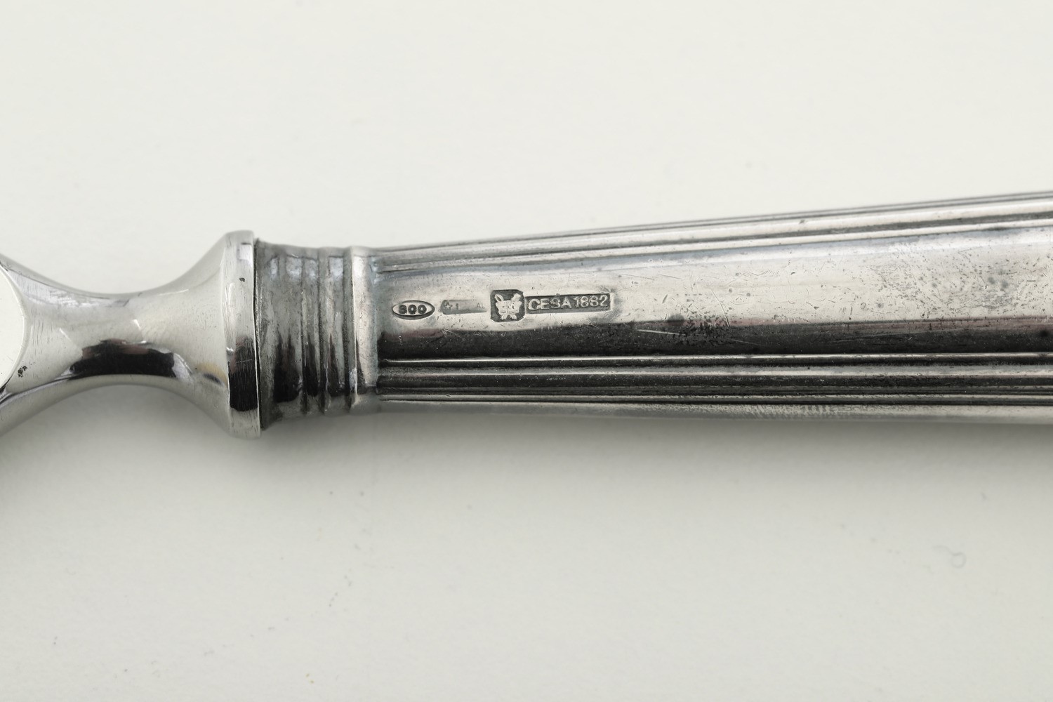 Quattro Posate di Servizio. Argenteria Italiana del XX Secolo, Argentiere Cesa, Alessandria