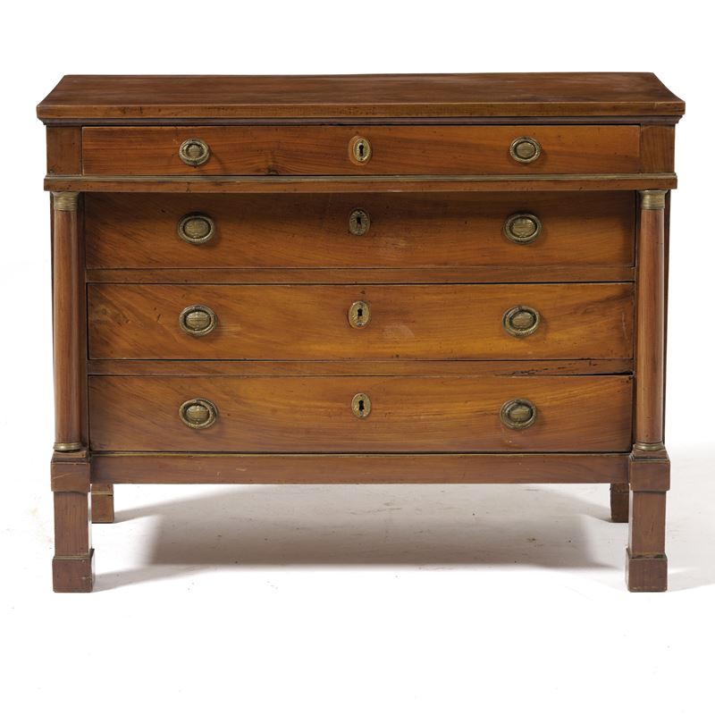 Comò Impero a quattro cassetti. XIX secolo  - Auction Antique - Cambi Casa d'Aste