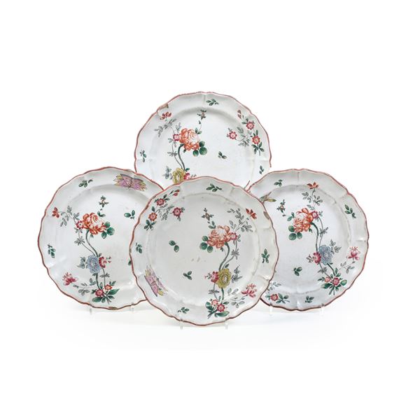 Quattro piatti. Italia centrale, XX secolo.