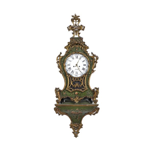 Pendola cartel con mensola. Robert, Svizzera, XVIII-XIX secolo