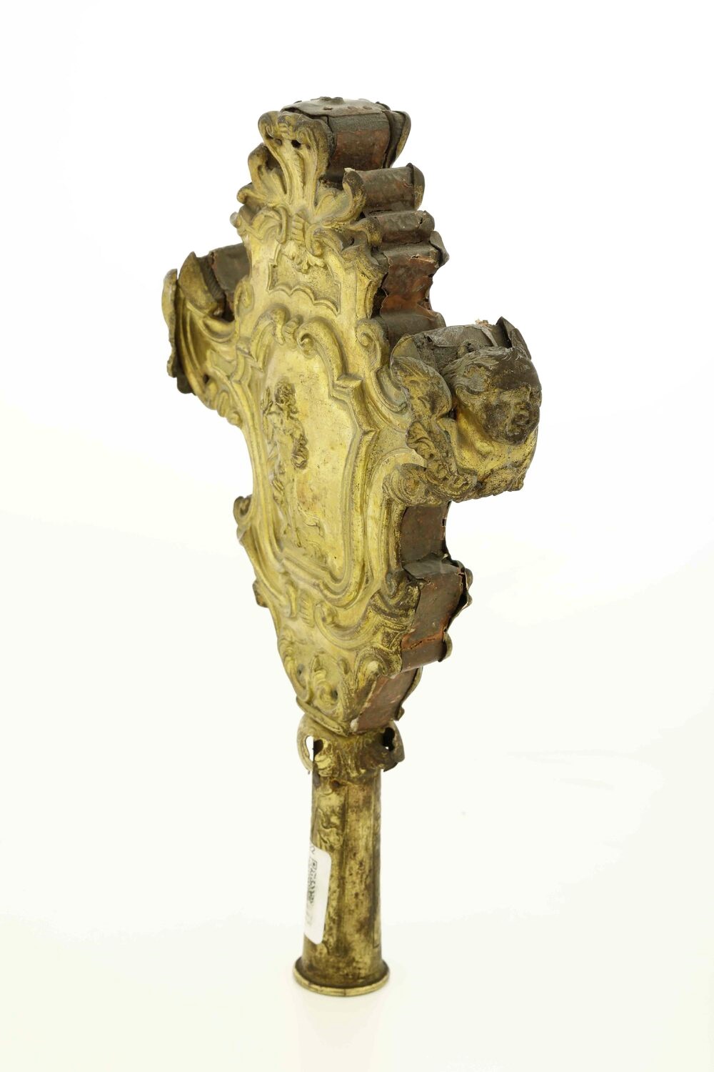 Ferula Pastorale in Metallo Dorato
