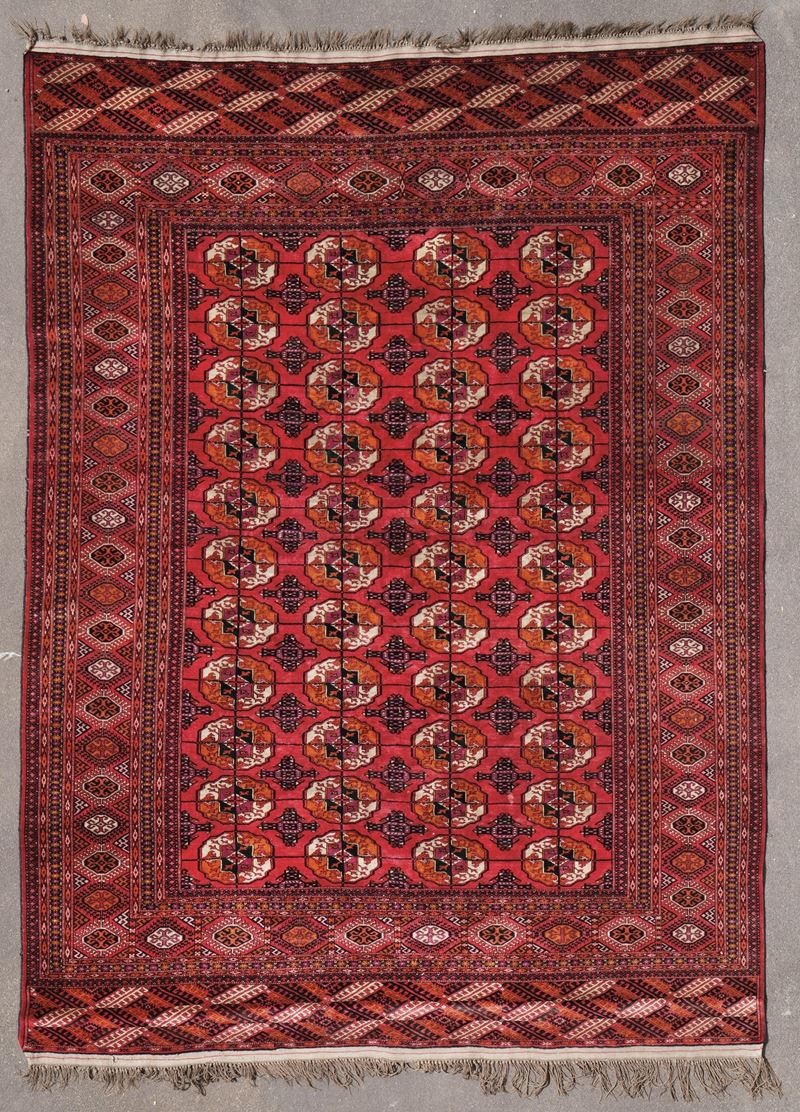Tappeto Turkmeno inizio XX secolo  - Auction Carpets - Cambi Casa d'Aste