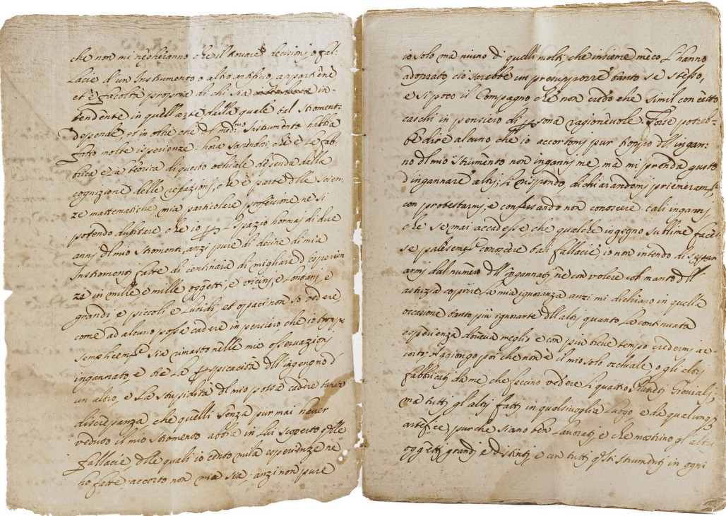 Galileo Galilei (copia Da) Discorsi del Signor Galileo Galilei Intorno ai Pianeti Medicei.