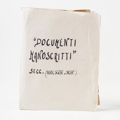 Lotto di Diversi Documenti Manoscritti, Secoli XVIII e XIX Raccolta di Documenti Manoscritti e a ...