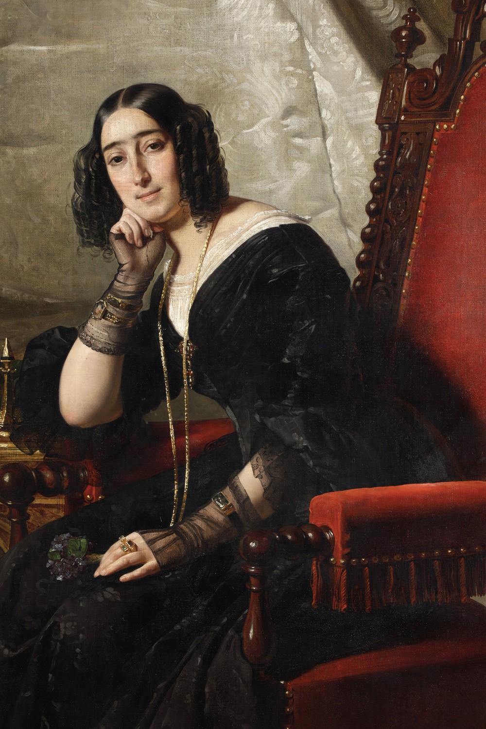 Giuseppe Molteni - Ritratto di Carolina Blondel Maumery