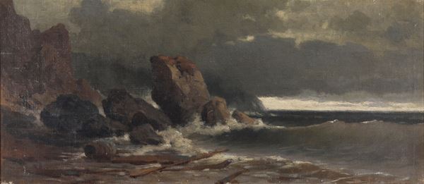 Scuola francese del XIX secolo Marina