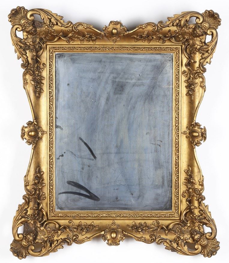 Specchio con cornice dorata. XX secolo  - Auction Antique - Cambi Casa d'Aste