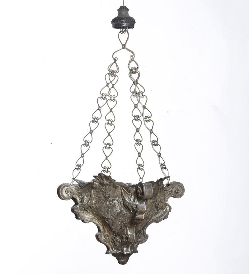 Lanterna in rame sbalzato  - Auction Antique - Cambi Casa d'Aste