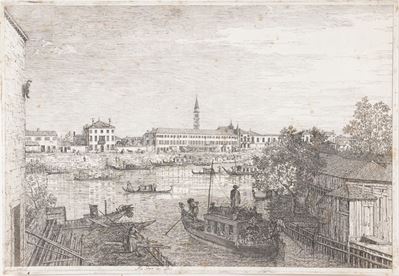 Giovanni Antonio Canal Detto Canaletto (1697-1768) alle Porte del Dolo... Venezia 1740 Circa