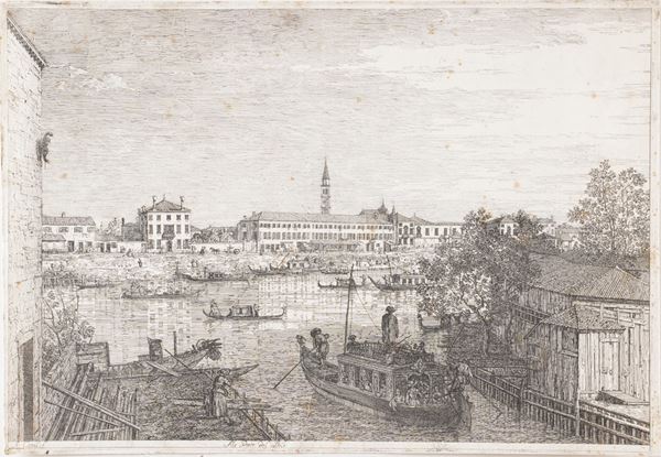Giovanni Antonio Canal detto Canaletto (1697-1768) Alle porte del Dolo... Venezia 1740 circa