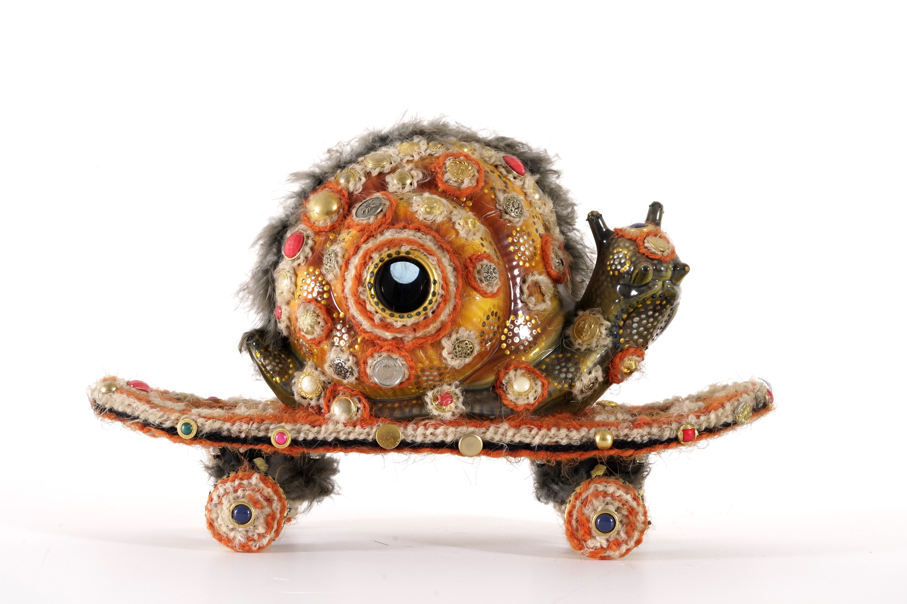 Andrea Bianconi - Chiocciola, tecnica mista su ceramica