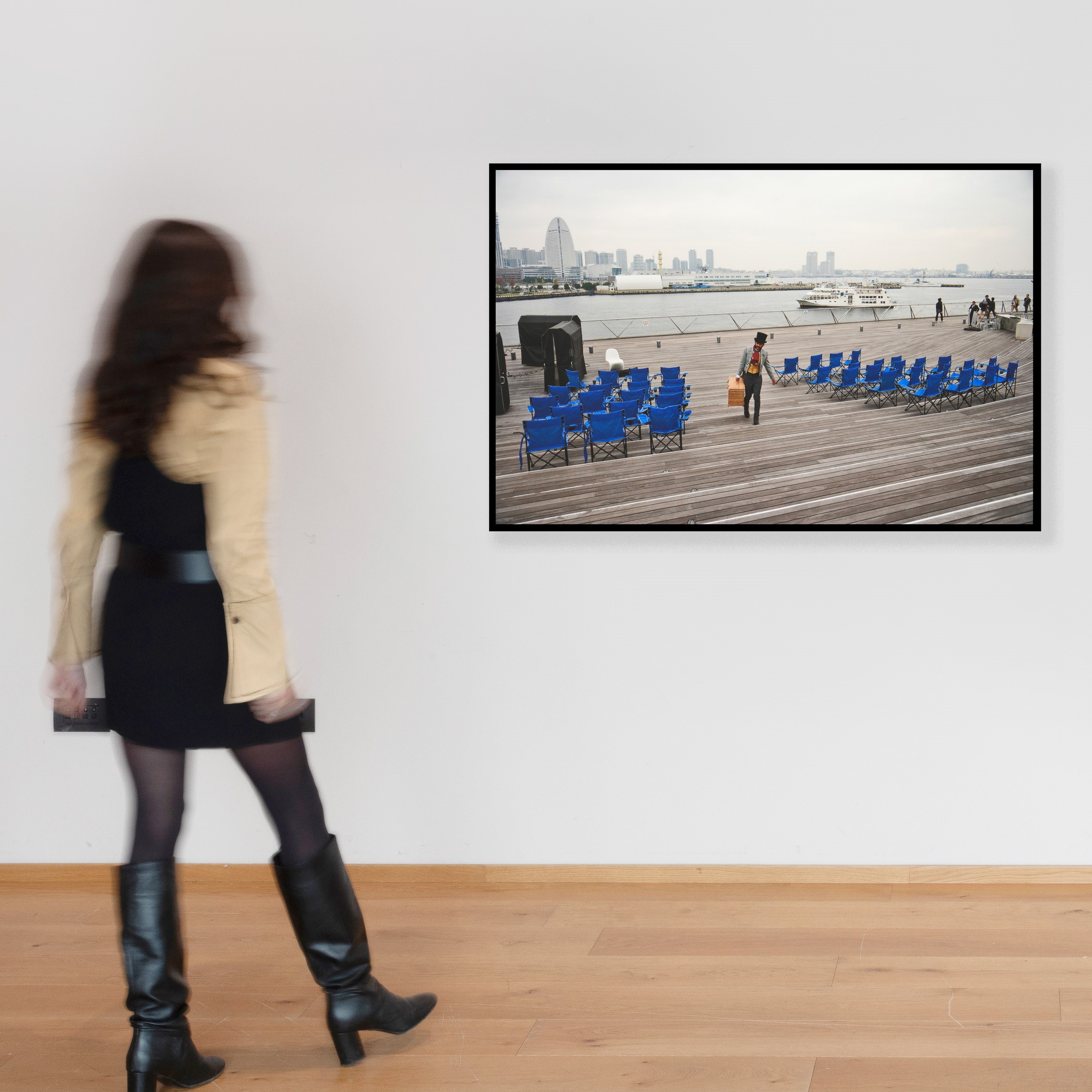 Nikhil Chopra - Yog Raj Chitrakar: Memory Drawing IV (yokohama: Blue Chairs)