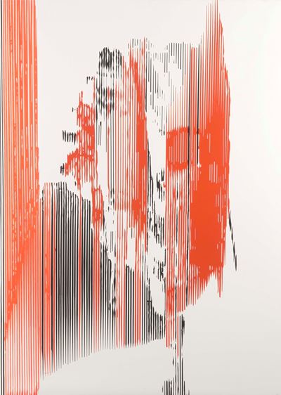 Astratizzazione, 2005, olio su tela, cm 100x141