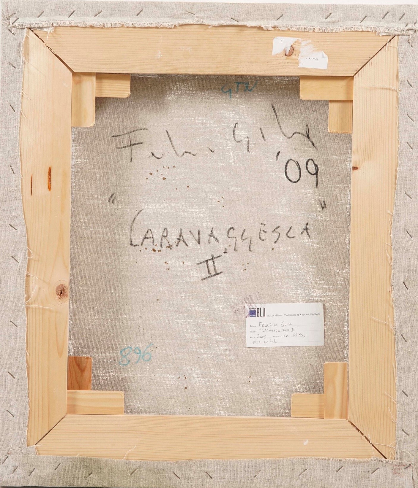 Federico Guida - Caravaggesca II, olio su tela, 2009