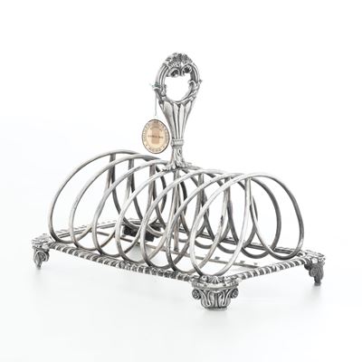 Porta Toast in Argento. Londra, 1819