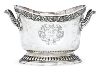 Wine Cooler. Argenteria Artistica Milanese del XX Secolo. Argentiere Messulam