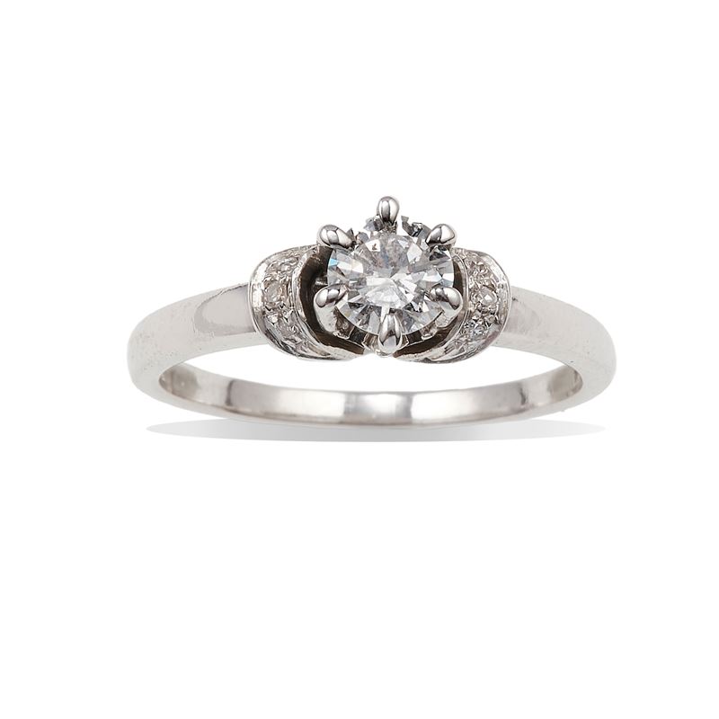 Brilliant-cut diamond ring  - Auction Jewels - Cambi Casa d'Aste