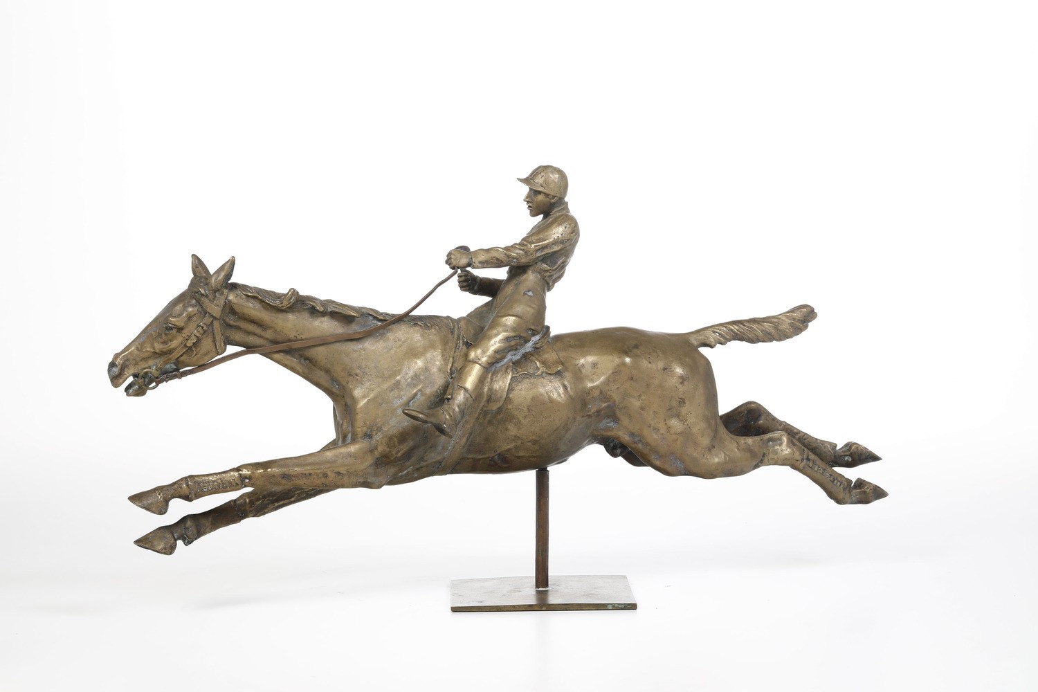 Fonditore del XX Secolo Cavallo in Corsa con Fantino