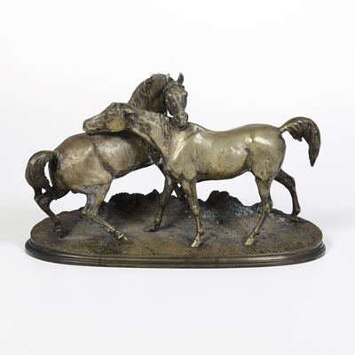 Pierre Jules Mène (1810-1879) Due Cavalli