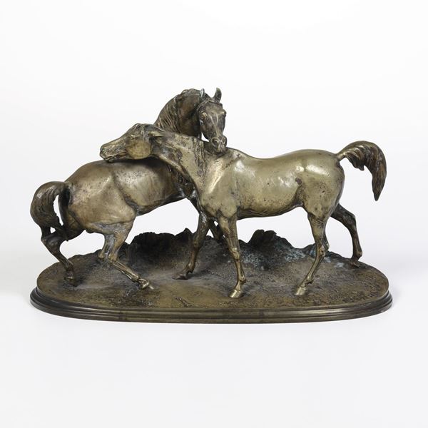Pierre Jules Mène (1810-1879) Due cavalli