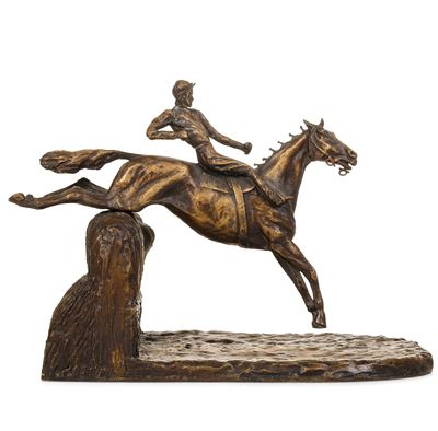 Marie Louise Radziwill, Salto della siepe, bronzo fuso e patinato, 1956