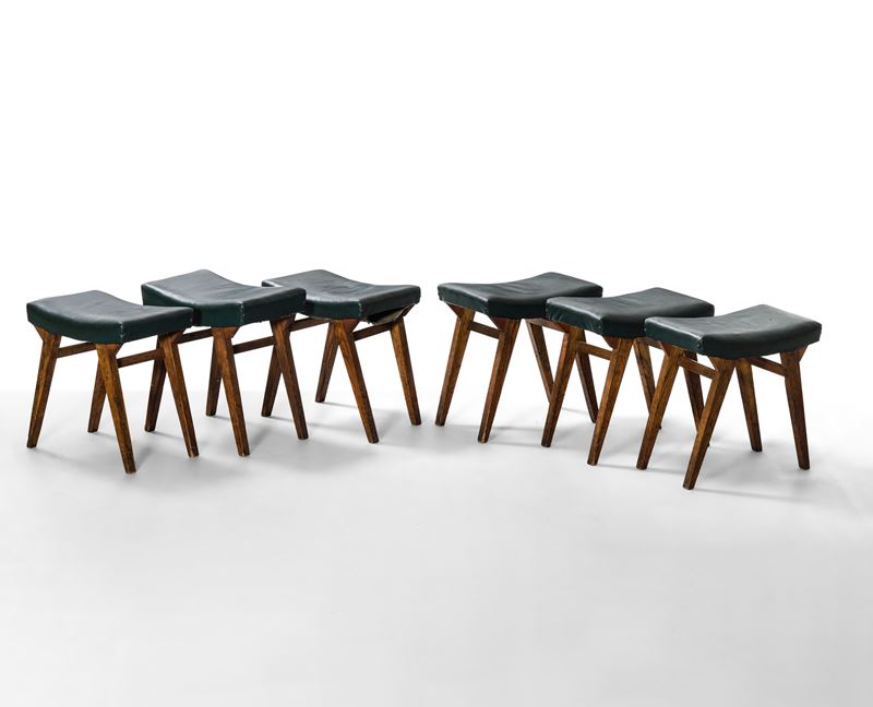 Set di sei sgabelli  - Asta Design Lab - Cambi Casa d'Aste