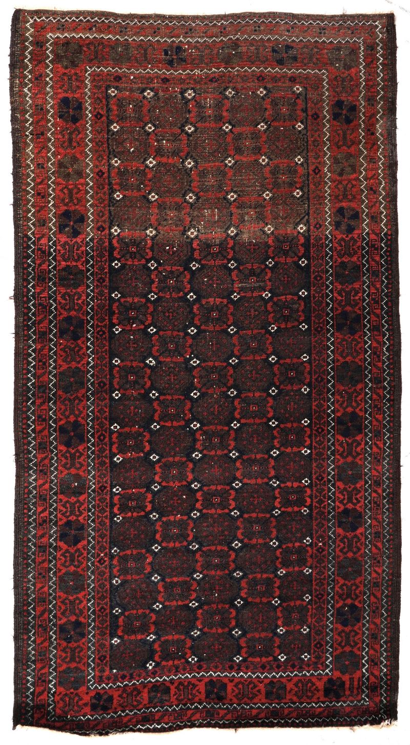 Tappeto Baluch, fine XIX inizio XX secolo  - Asta Tappeti Antichi - Cambi Casa d'Aste