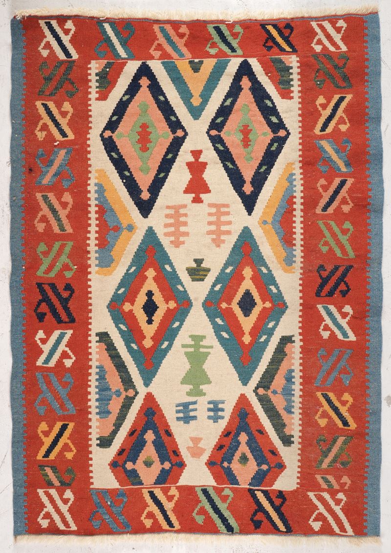 Kilim metà XX secolo  - Auction Carpets - Cambi Casa d'Aste