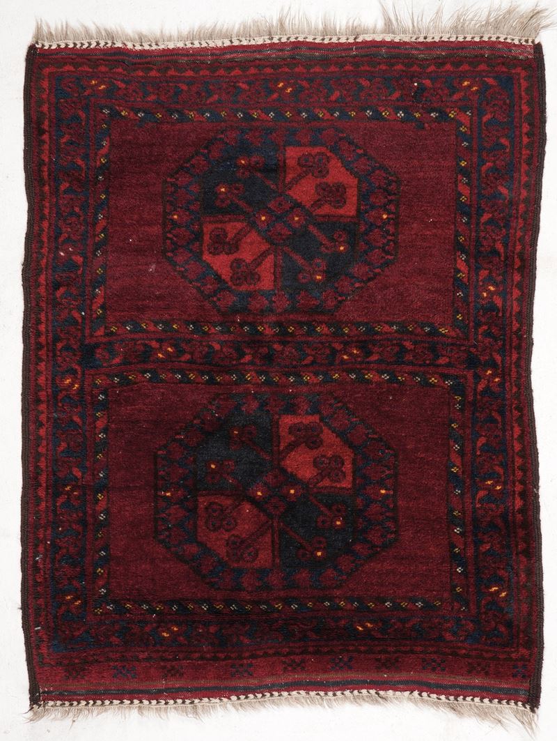 Tappeto Afgan, inizio XX secolo  - Auction Carpets - Cambi Casa d'Aste