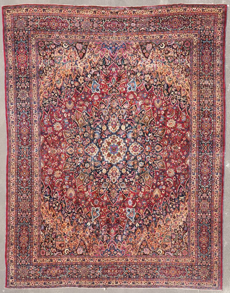 Tappeto Horasan, Persia fine XIX inizio XX secolo  - Asta Tappeti - Cambi Casa d'Aste