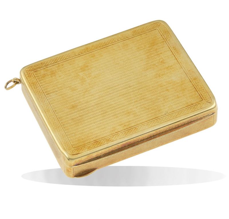 Gold cigarette case  - Auction Vintage Jewellery - Cambi Casa d'Aste