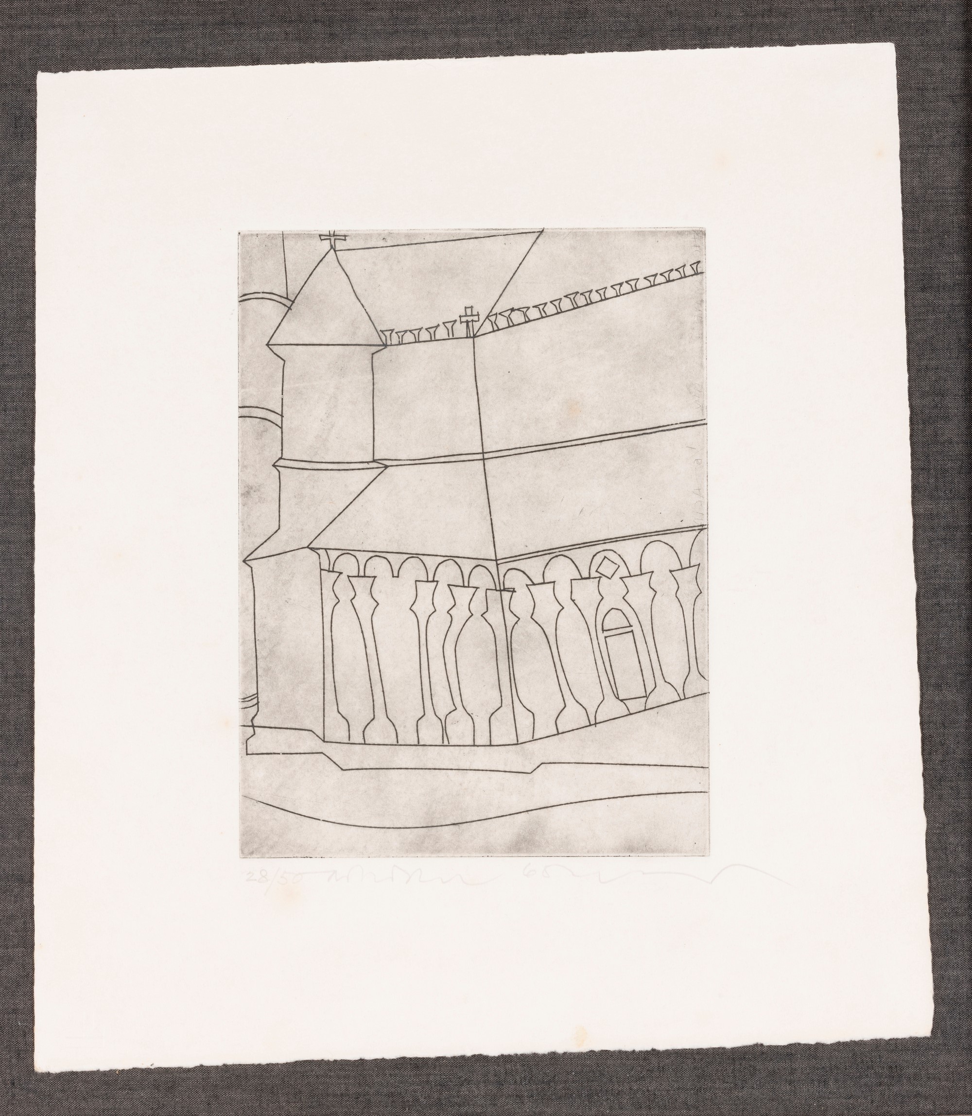 Ben Nicholson - Fragment Of Tuscany Cathedral