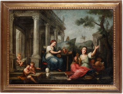 Scuola del XVIII Secolo Allegoria delle Arti