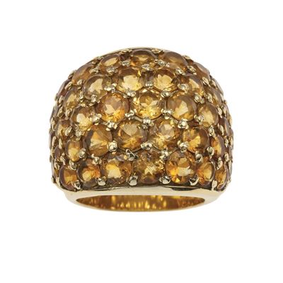 Anello con Quarzi Citrini