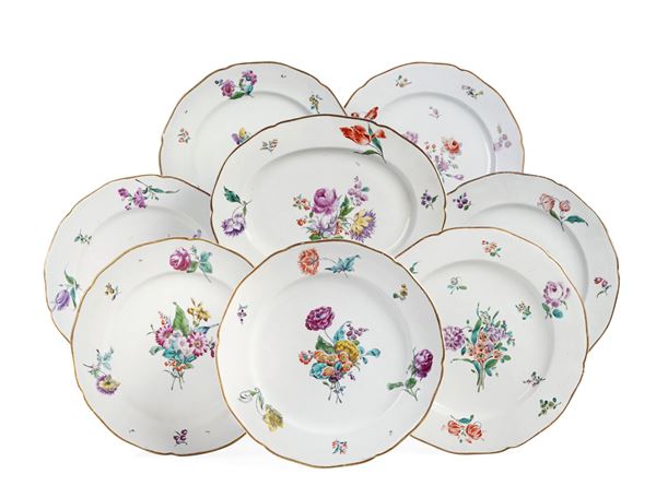 Cinquantanove piatti Venezia, Manifattura Cozzi, 1780 circa 