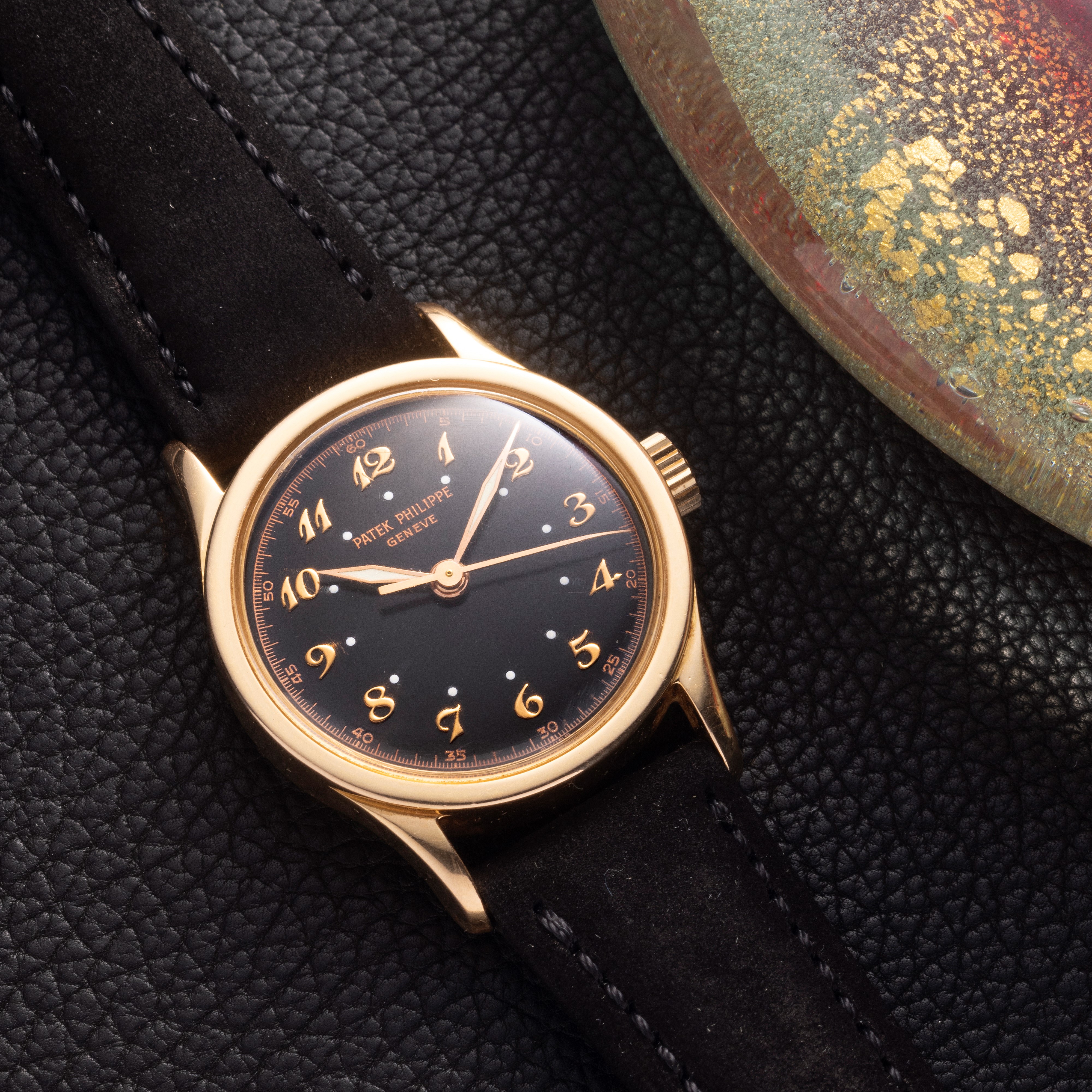 Patek Philippe - Raro ed Affascinante Calatrava Ref 2555 in Oro Rosa 18k, Secondi Centrali Quadra...