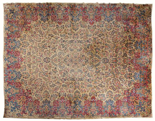 Grande tappeto Kirman inizio XX secolo
