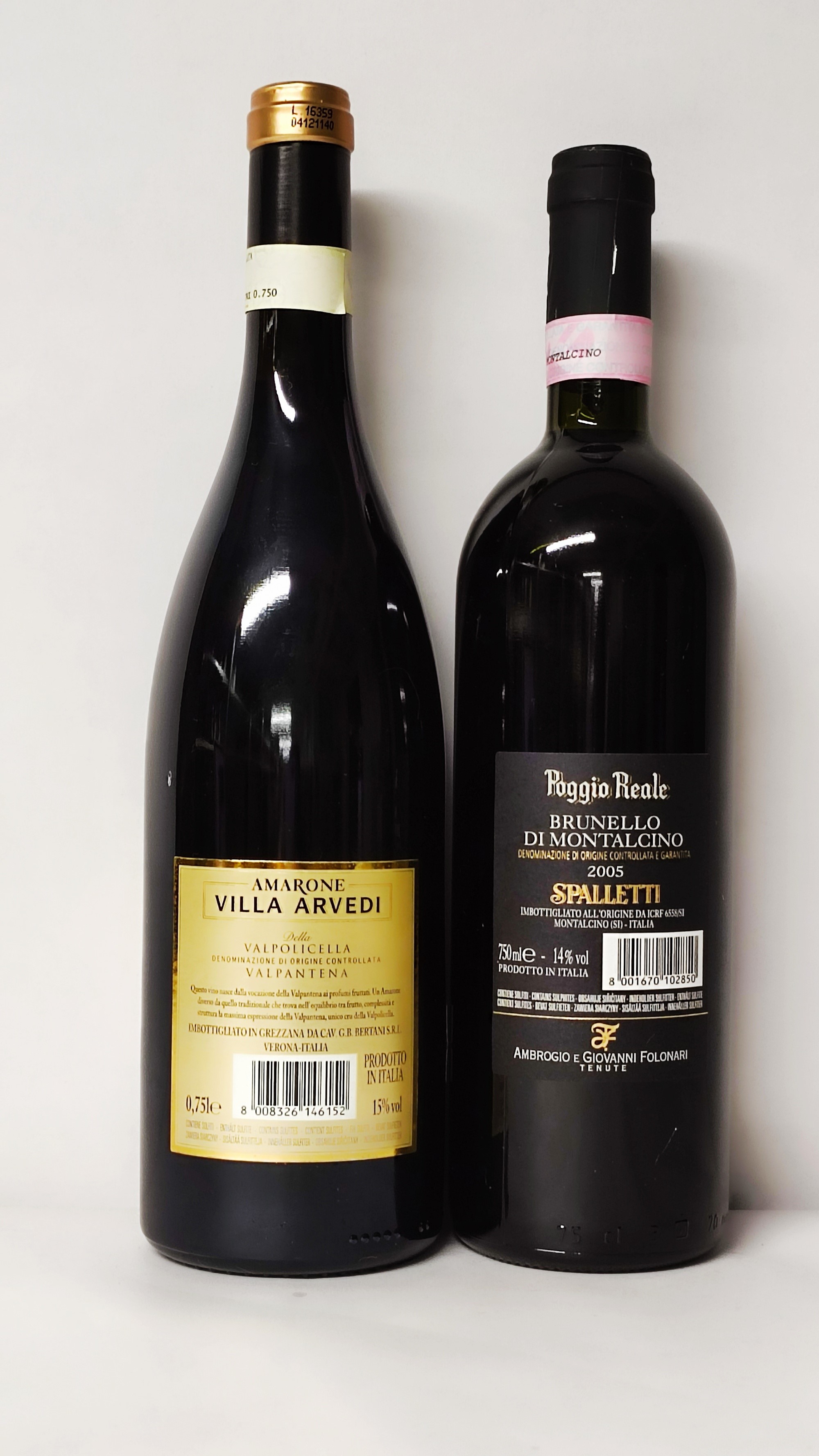 Amarone Bertani, Spalletti Brunello di Montalcino