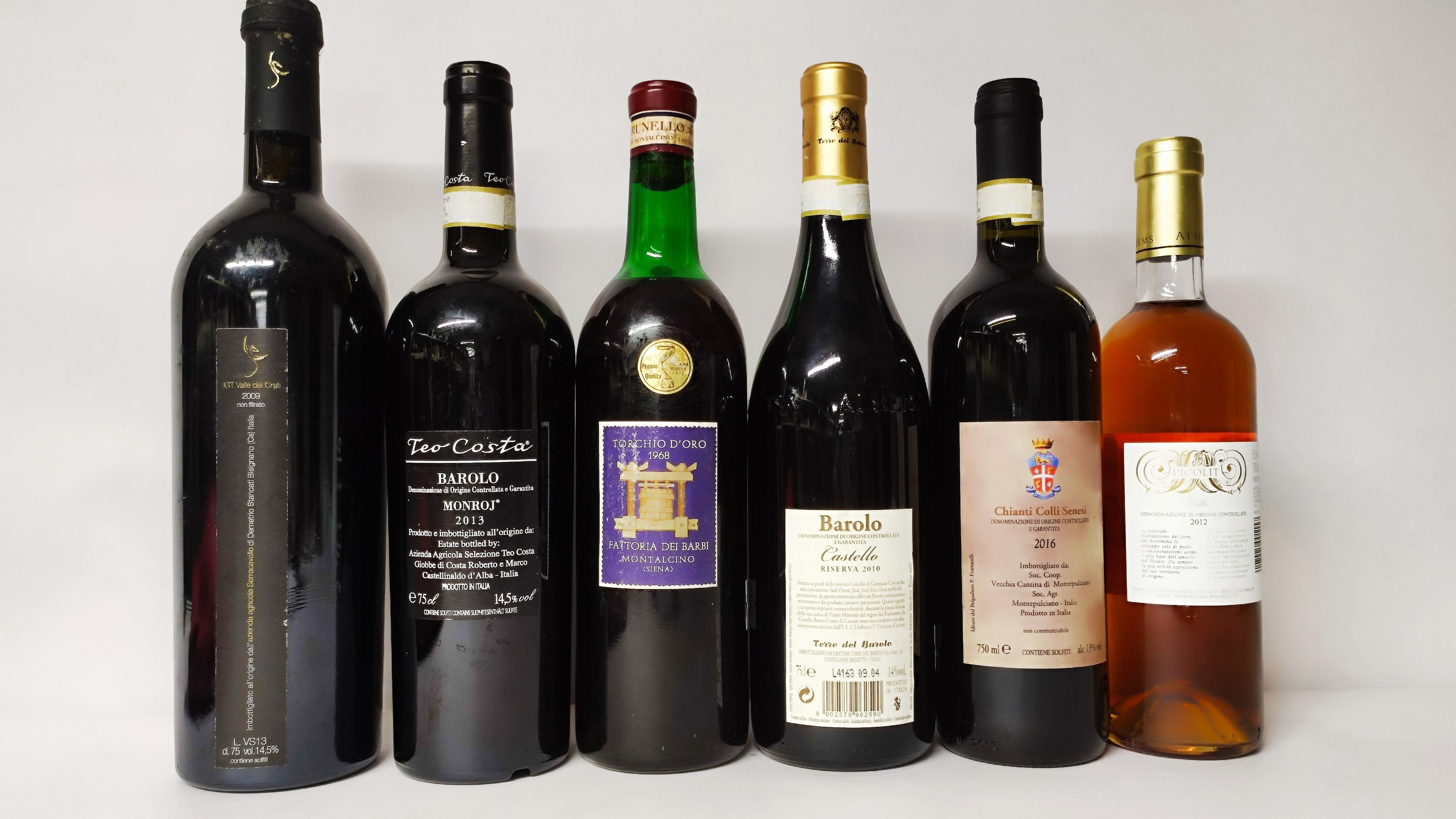 Vigna Savuco, Teo Costa, Fattoria dei Barbi, Terre del Barolo, Colli Senesi, Attemis