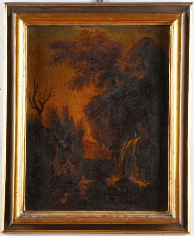 Scuola del XVIII-XIX Secolo Paesaggio con Figure