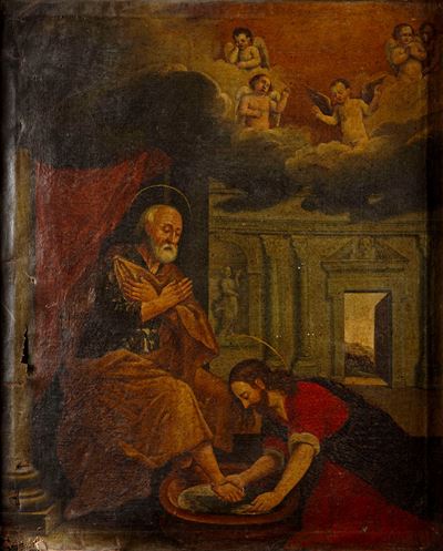 Scuola del XVIII Secolo Lavanda dei Piedi