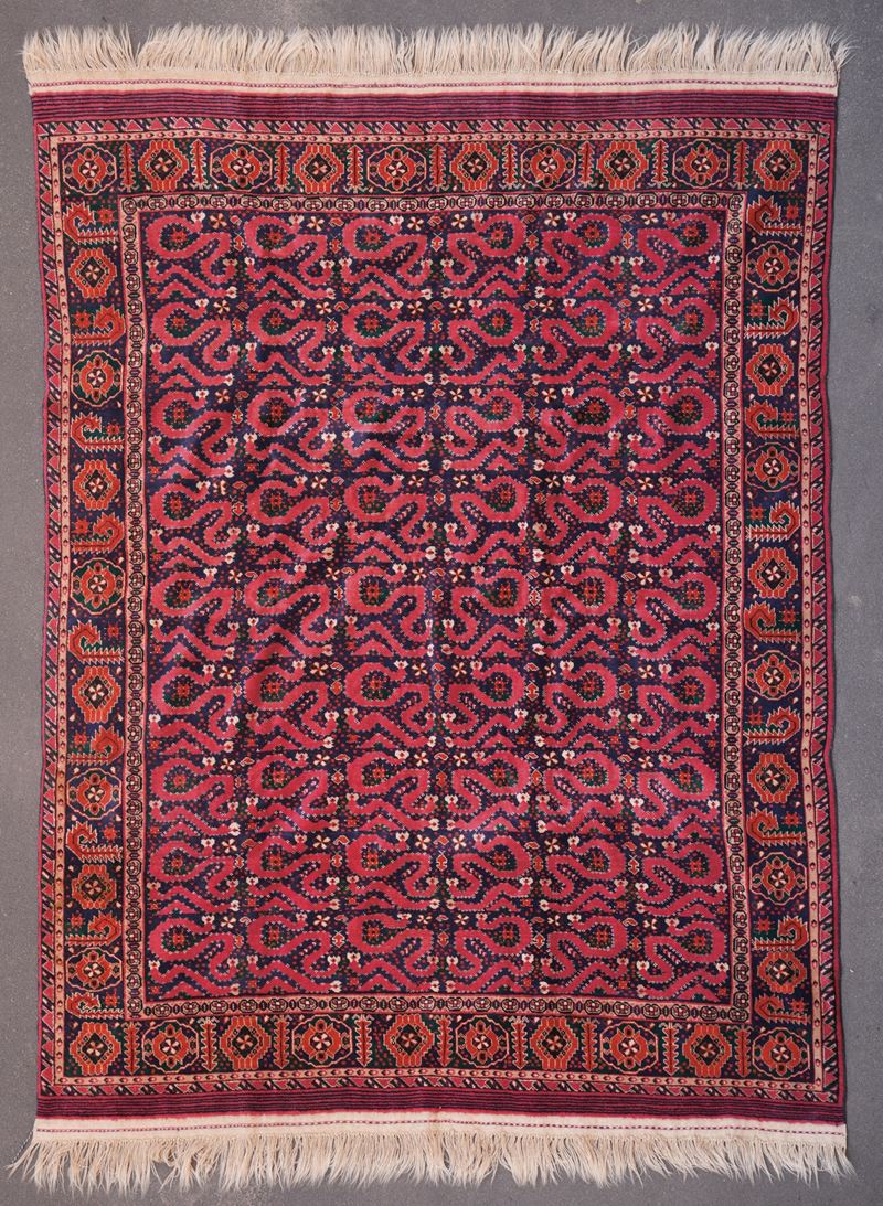 Tappeto Beshir Turkestan occidentale, inizio XX secolo  - Auction Fine Carpets - Cambi Casa d'Aste