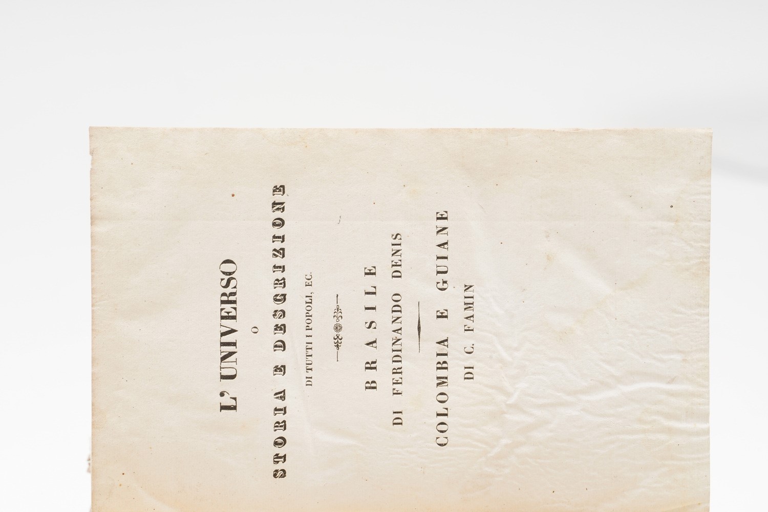 Denis Ferdinand Brasile, Venezia, Antonelli, 1838