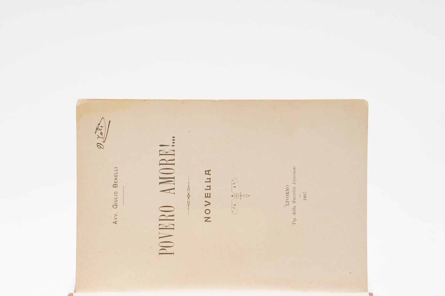 Marinelli Marc'antonio il Terzo Novissimo Ossia L'inferno in Terza Rima D'un Italiano. Italia 182...
